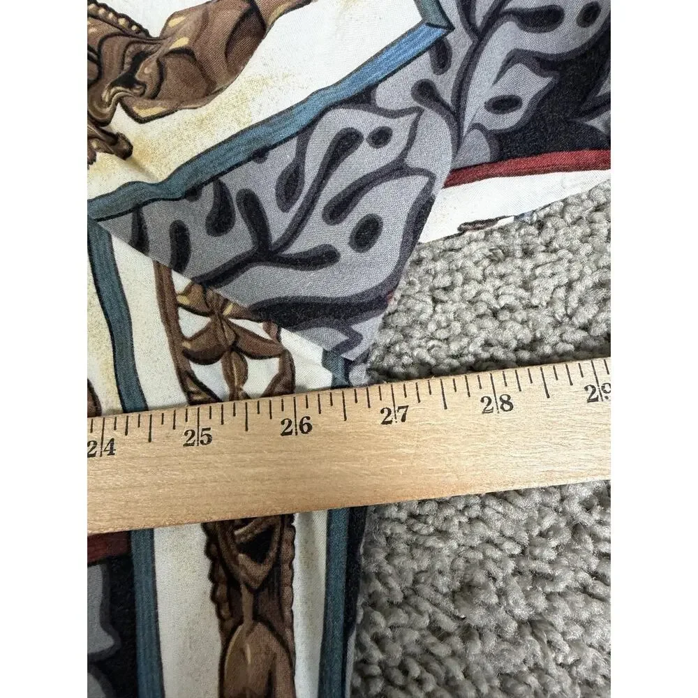 Hilo Hattie Shirt Mens 3XL Tiki God Print Short Sleeve Button Up Rayon